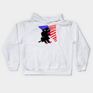 Godzilla flag Kids Hoodie